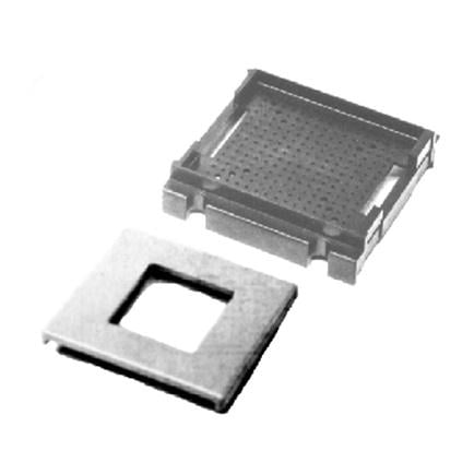 Image of two piece 2x2 universal pin grid with clip