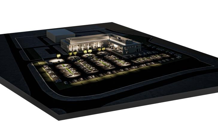 Sensata Technologies proposed new facilities night render JPG Image
